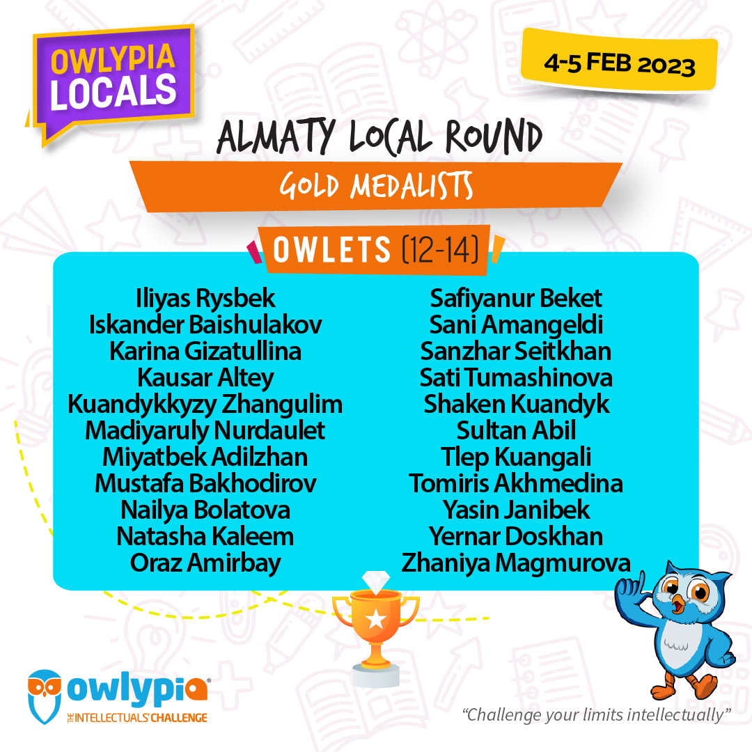 Local Results_Owlets_Gold Medalist 2