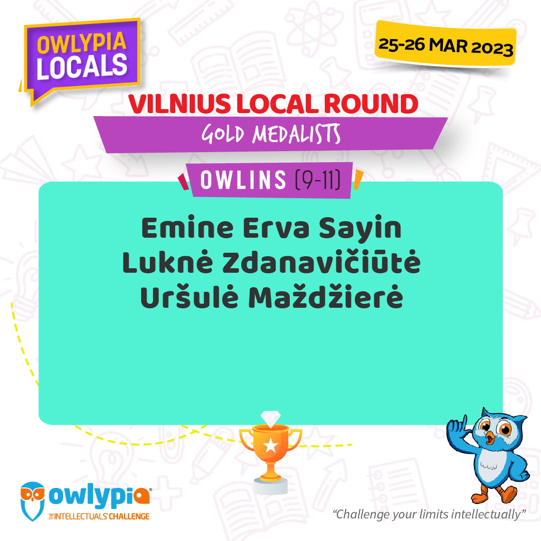 Local Results_Owlins_Gold Medalist